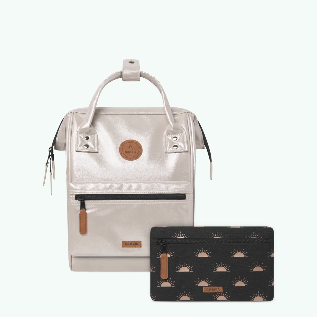Cabaia Rucksack HONOLULU Small mit Laptop-Fach - Irisierend Gold Glam