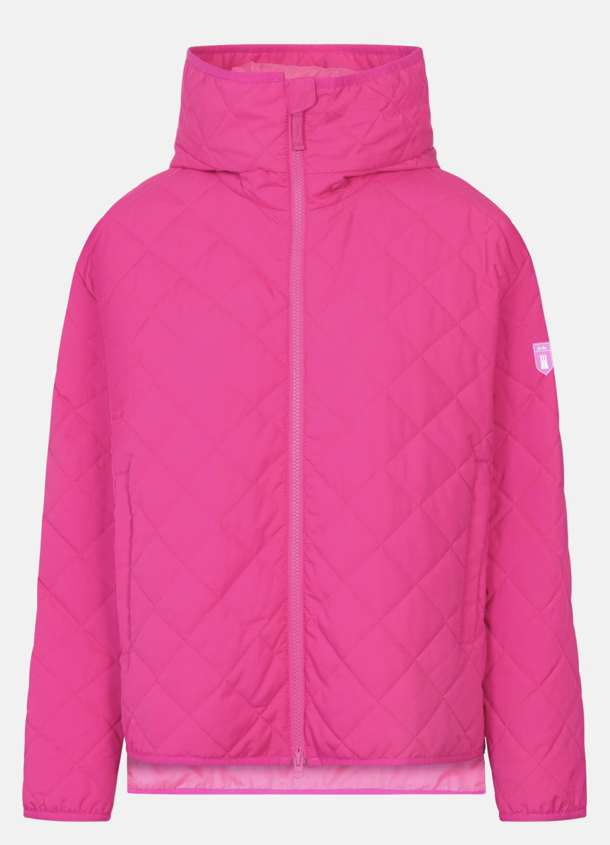 Derbe Damen Übergangsjacke Quiltby Short mit Steppung in Pink Glo