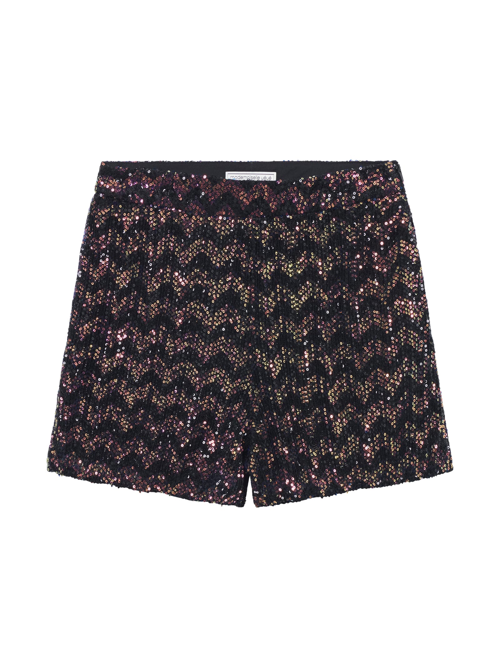 Mademoiselle YéYé Twinkle Twist Shorts mit Pailletten - Schwarz - SALE