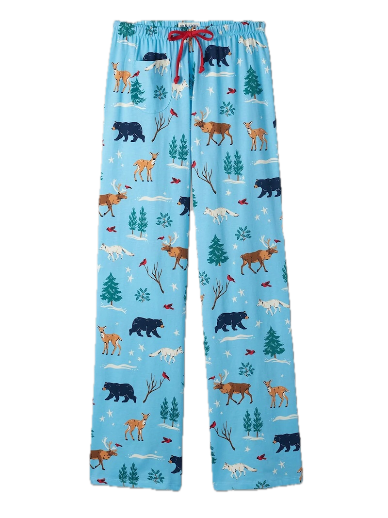 Little Blue House Damen Pyjamahose Winter Wonderland – Baumwoll Schlafhose mit Schneemotiv Little Blue House Damen Pyjamahose Winter Wonderland – Baumwoll Schlafhose mit Schneemotiv