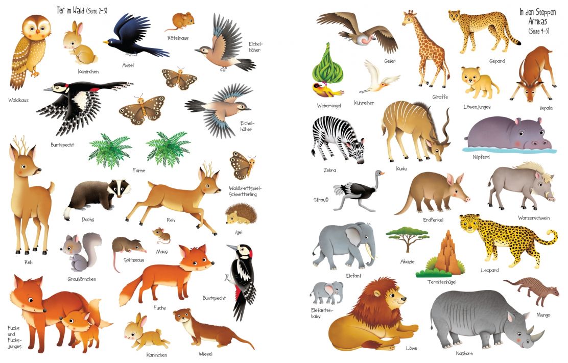 Usborne Mein erstes Stickerbuch - In der Natur Usborne Mein erstes Stickerbuch - In der Natur