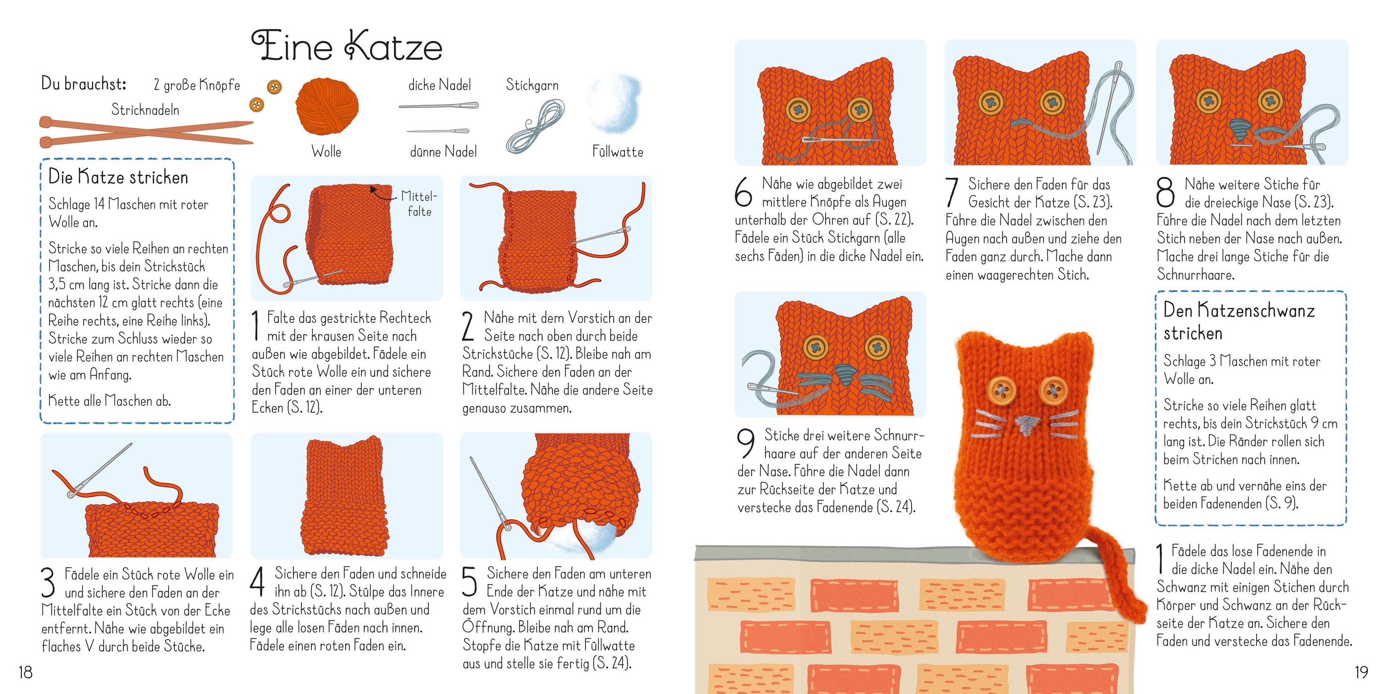 Usborne Alles drin! Schritt für Schritt kinderleicht Tiere stricken