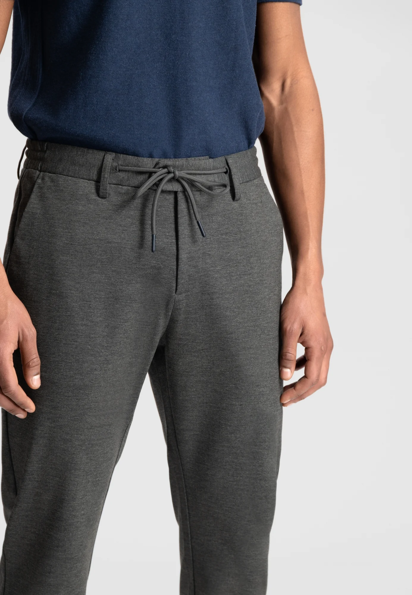 Dstrezzed Lancaster Tapered Jogger Pattern Sweat Hose in Grau Meliert - SALE Dstrezzed Lancaster Tapered Jogger Pattern Sweat Hose in Grau Meliert - SALE