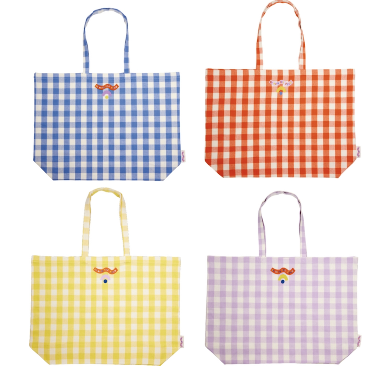 Die Spiegelburg Color Your Life Baumwolle XL Tasche Einkaufshopper - Vichy Karo 