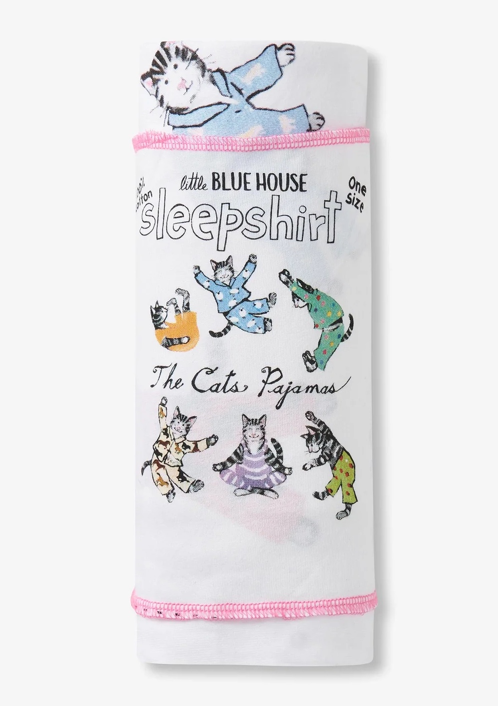 Little Blue House Damen Sleepshirt - The Cats Pyjamas - Katzen Pyjama