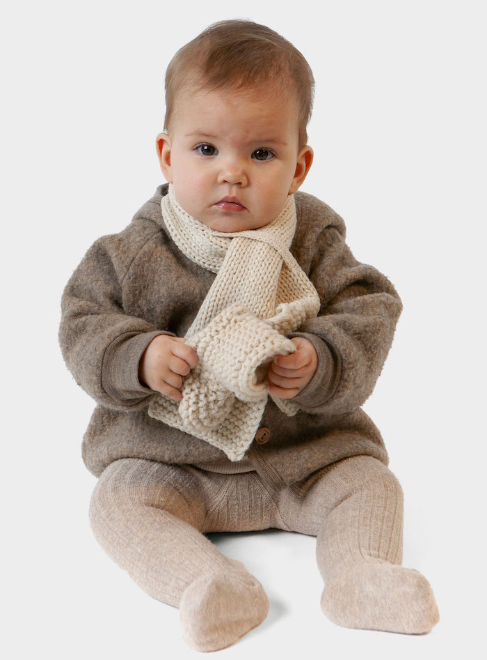 Barts Baby Yuma Strickschal in Creme Weiß
