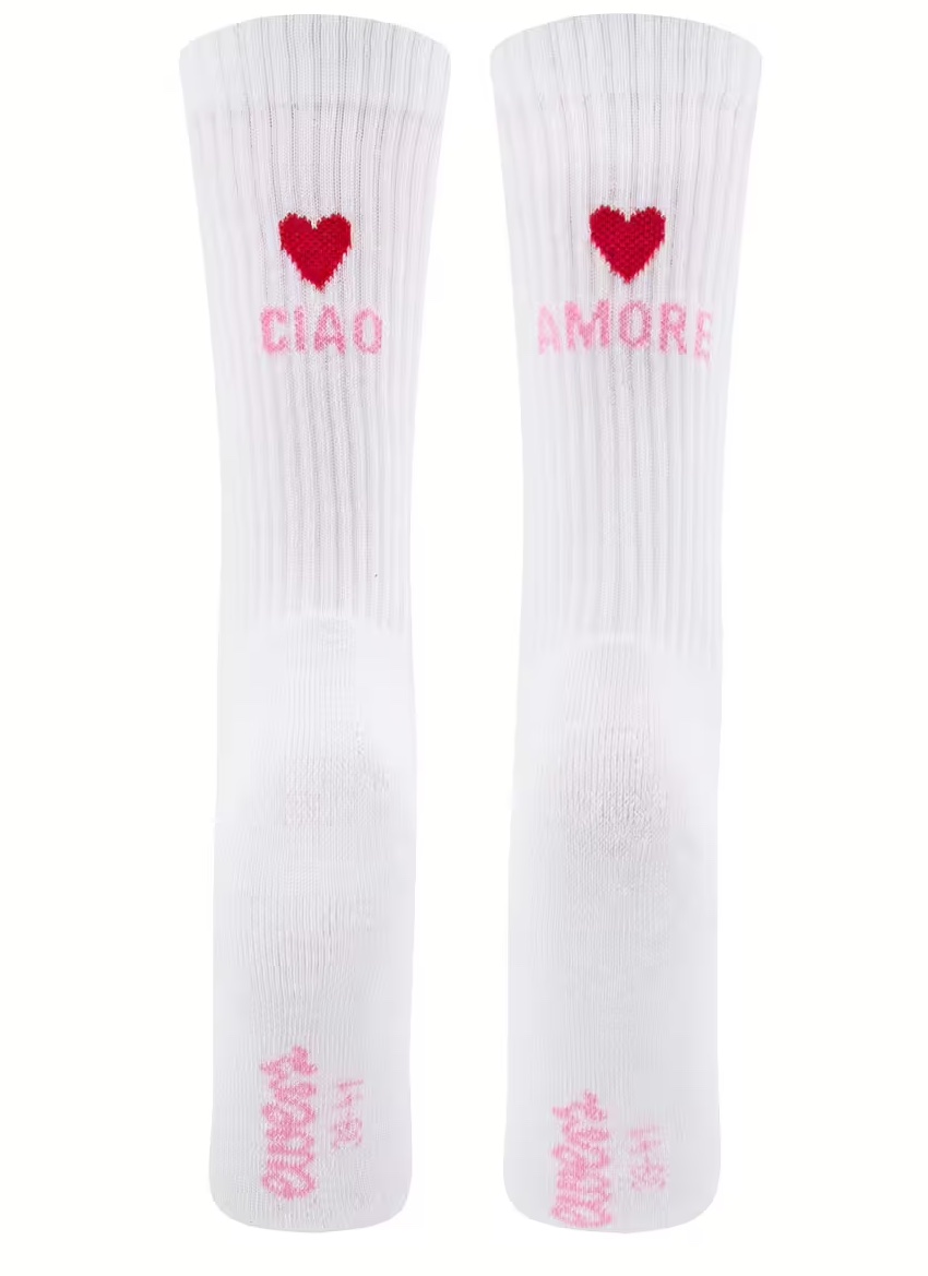Ewers Mini Me Damen Tennis Socken Ciao Amore mit Herz Ewers Mini Me Damen Tennis Socken Ciao Amore mit Herz