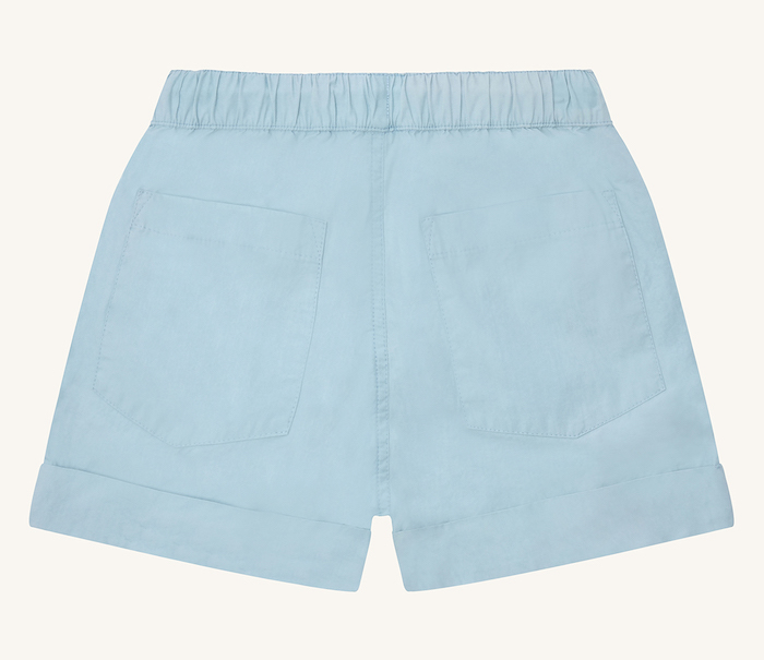 Hust & Claire Hans Poplin Chino Short in Rauchblau
