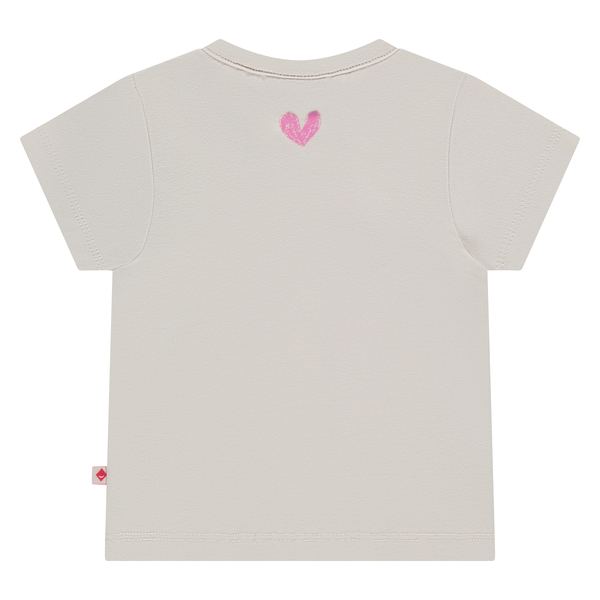 Babyface Kurzarm T-Shirt in in Creme Powder Rosa Schleife Babyface Kurzarm T-Shirt in in Creme Powder Rosa Schleife