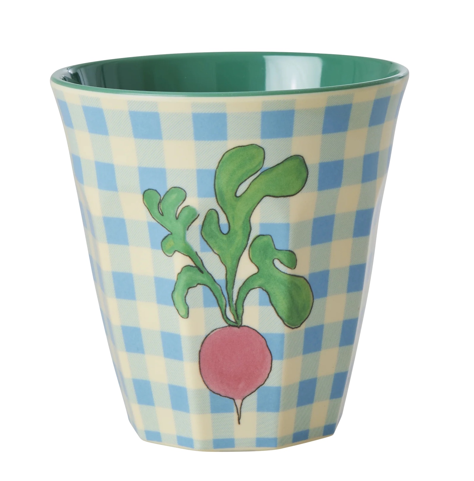 RICE Medium Melamin Becher - Ravishing Radish Print - Radieschen