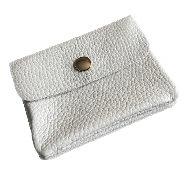 Soft Leder Geldbeutel - Creme Weiß - Klein 