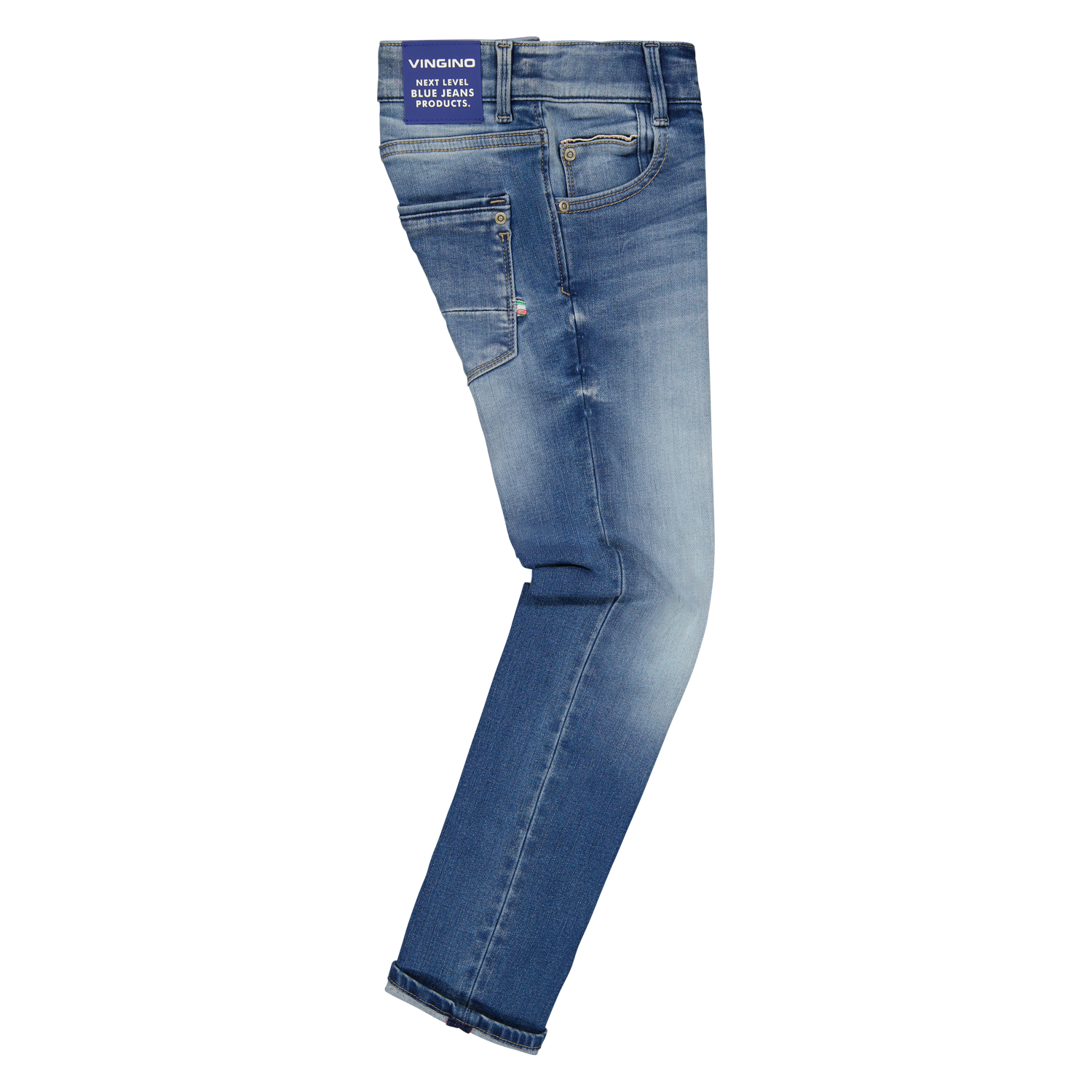 EF22KBD42105_DAVIDE_Blue-20Vintage_DETAIL1 Vingino Jeans DAVIDE - Slim Fit in Blue Vintage