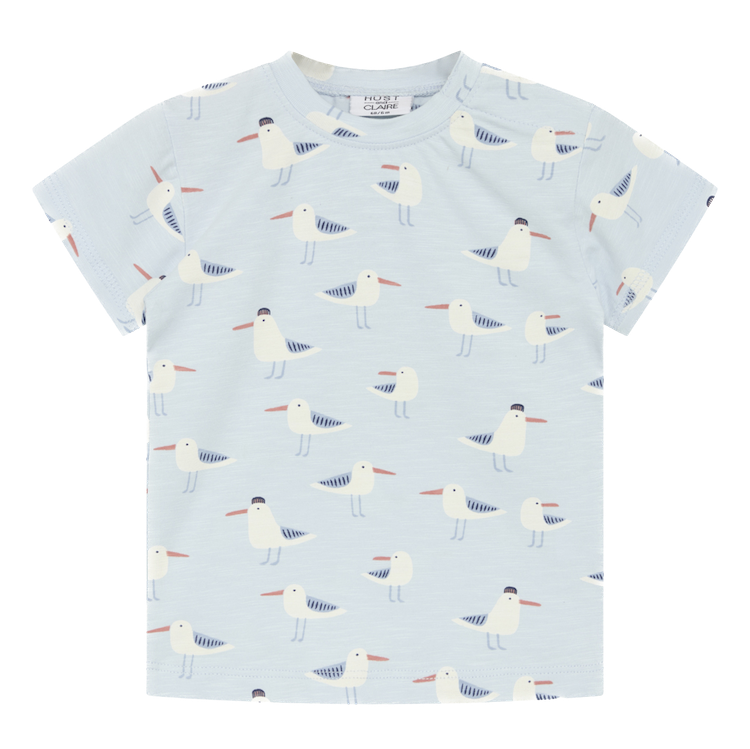 Hust & Claire Arthur T-Shirt in Hellblau Seagull Allover - Möwen - SALE