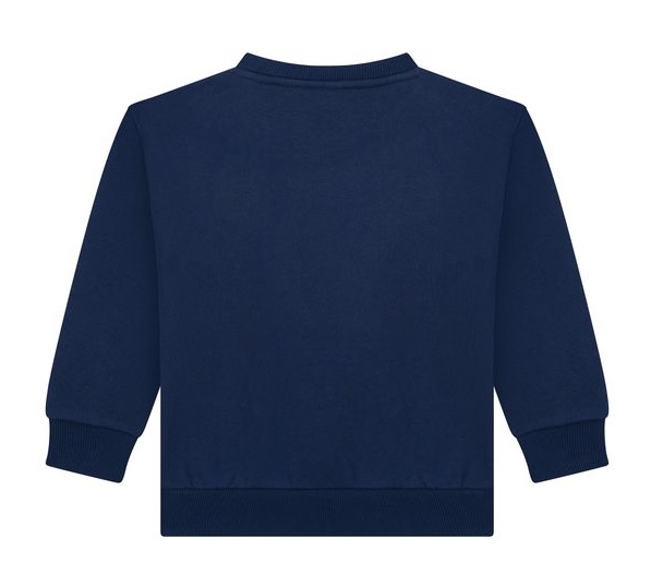 SOMEONE Sweatshirt für Kinder in Dunkelblau mit buntem Dinosaurier-Comic-Print