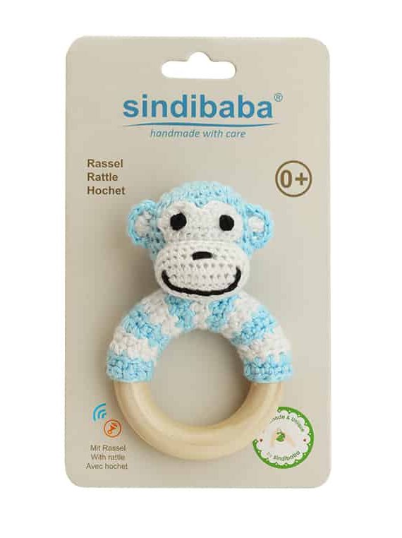 e1591ddd-ba7f-4070-aced-01c6a9d78a57_1200x1200_fill Sindibaba Bambus Häkel-Rasselring Affe Charlie in Blau