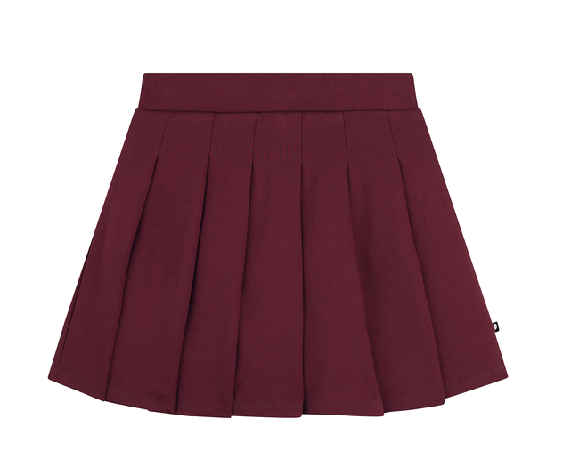 Someone Like Plissee Tennisrock in Weinrot mit integrierten Shorts