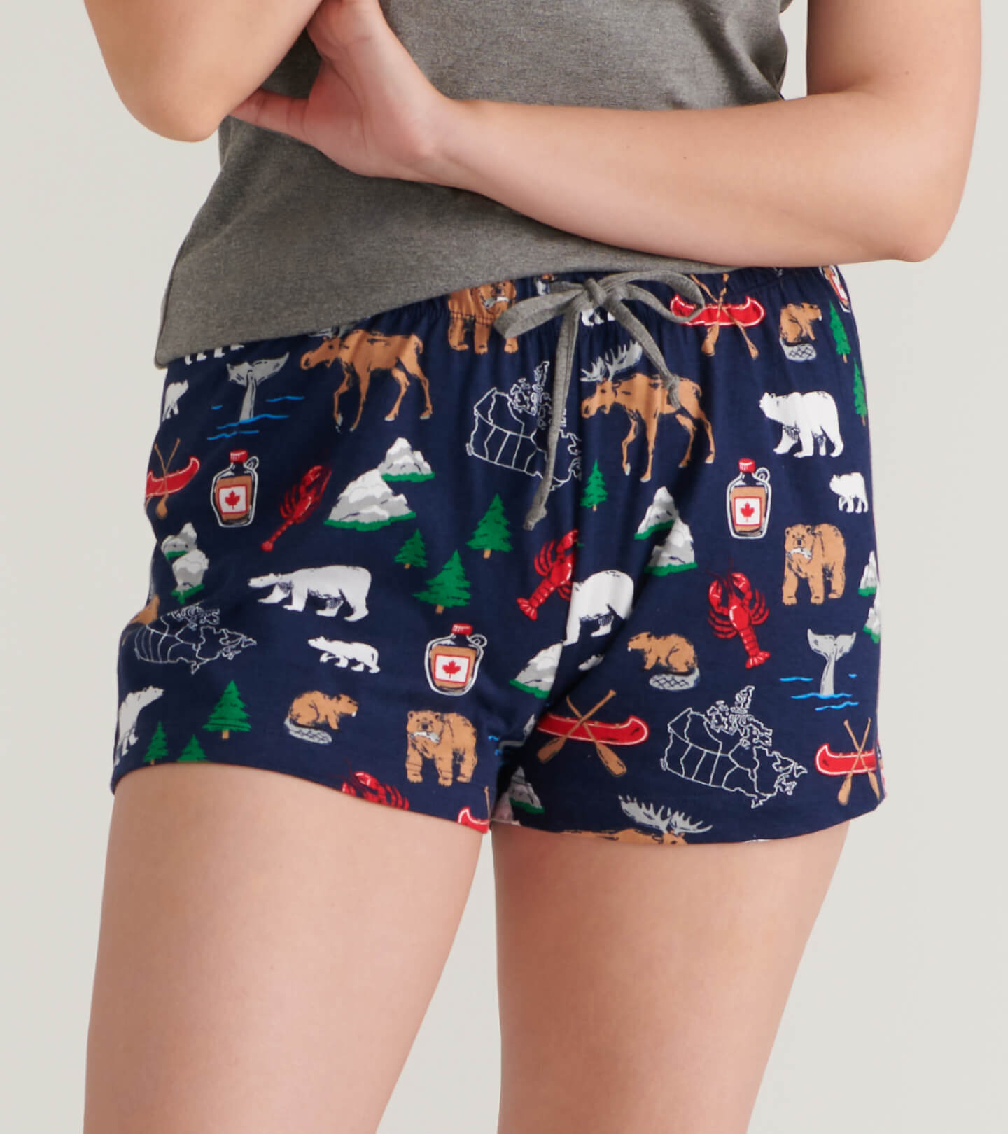 BXAANIM001IzREEg2MeNj5y Little Blue House Kurze Pyjama Hose- True North