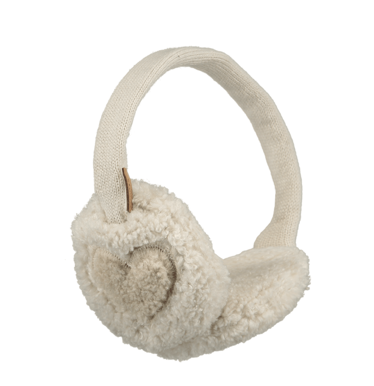 Barts Bozzie Earmuffs in Cream Teddy - Herz
