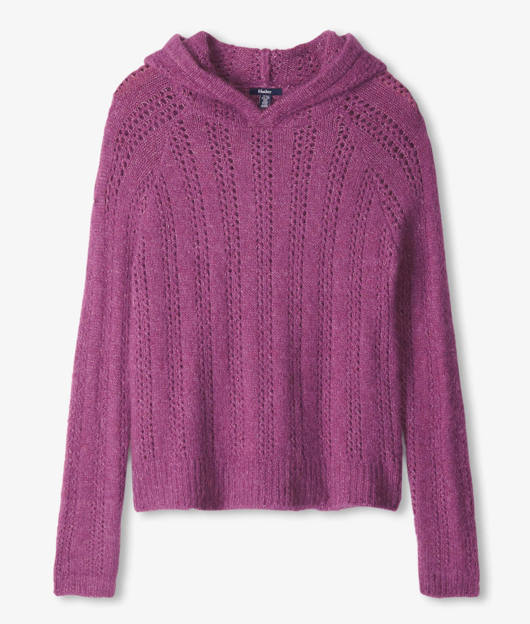 F23MGL1687 Hatley Carmen Pullover mit Kapuze in Magenta