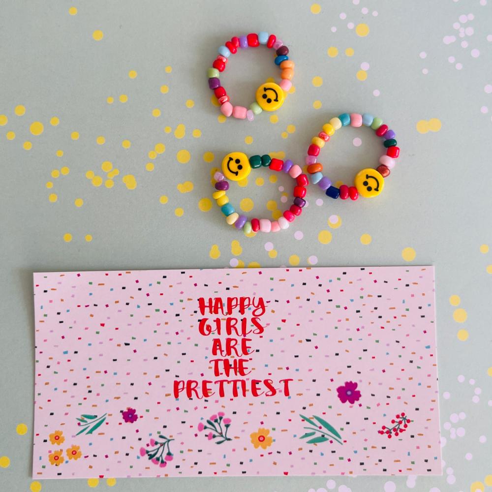 Noi Elastic Ring Smiley Bunt - 1 Ring