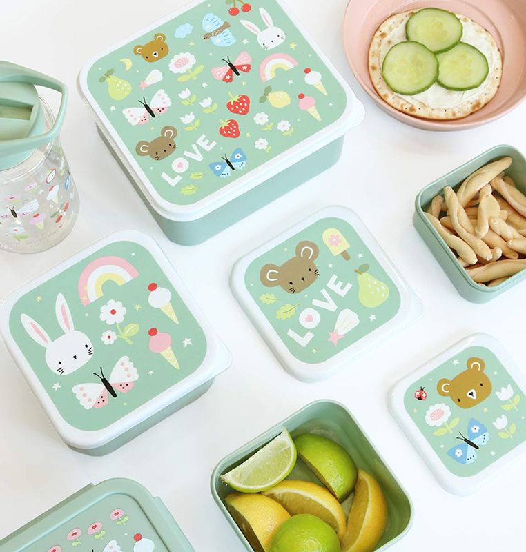A Lovely Little Company Brotzeitbox Set von 4 - Joy