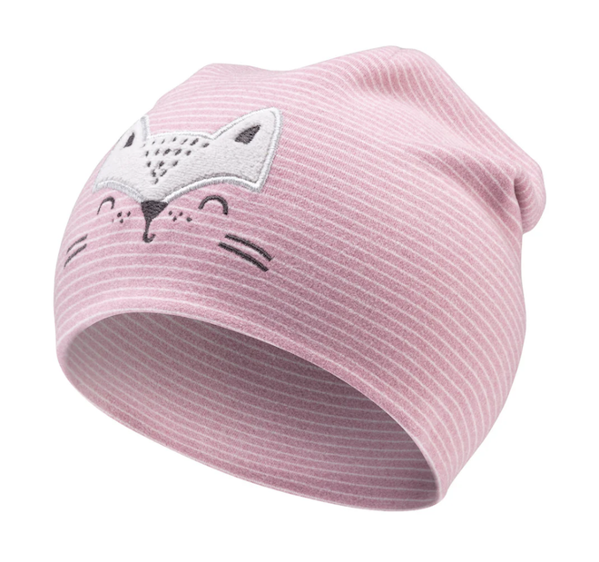 Sterntaler Weichen Flauschigen Beanie Rosa Gestreift - Fuchs Sterntaler Weichen Flauschigen Beanie Rosa Gestreift - Fuchs