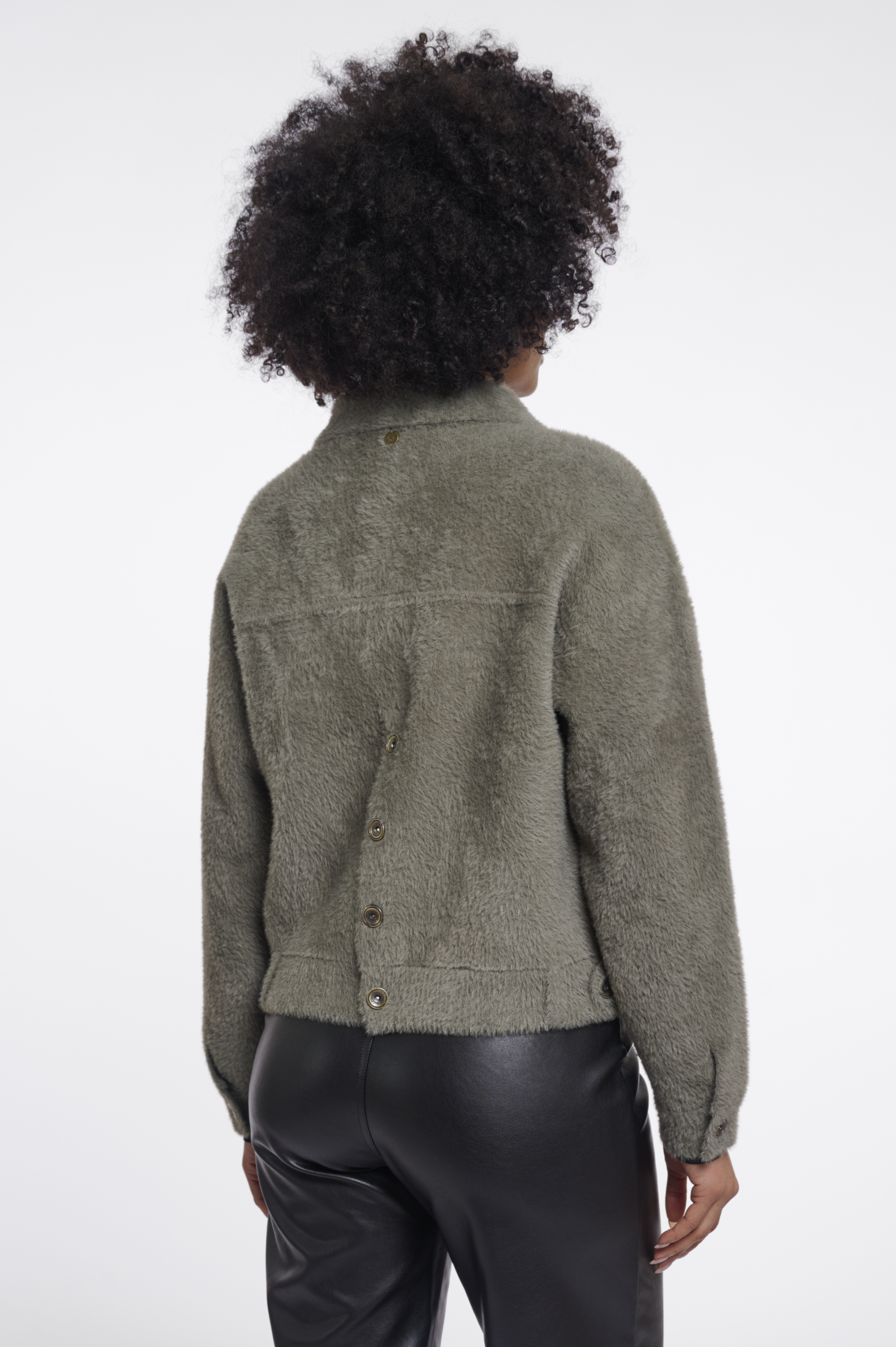 Rino & Pelle Bubbly Damen Felljacke - Green Ash Rino & Pelle Bubbly Damen Felljacke - Green Ash