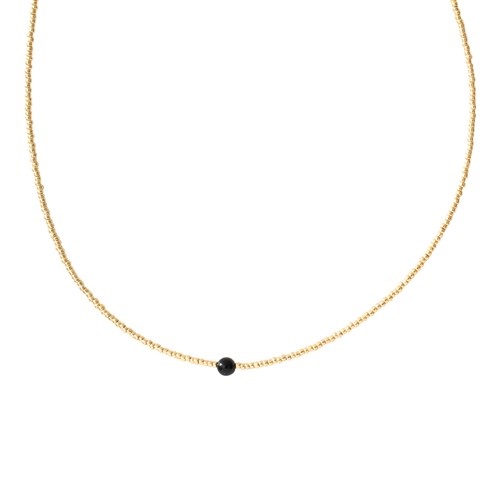 DB0995158FFBA382139096AF93DE8F4185CCB05B A Beautiful Story Flora Gold Onyx delikate Halskette