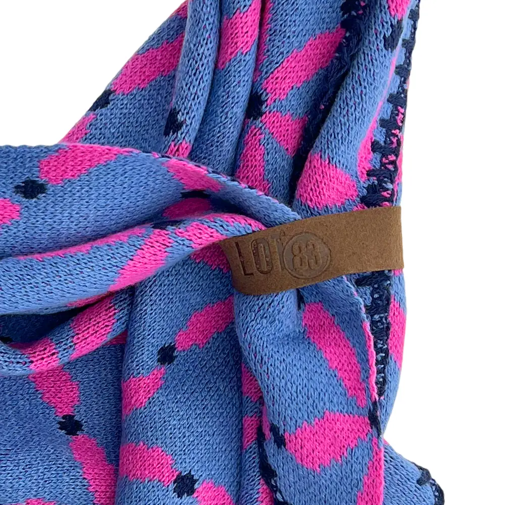 LOT83 Strickschal Schal Jasmijn Blau & Pink LOT83 Strickschal Schal Jasmijn Blau & Pink