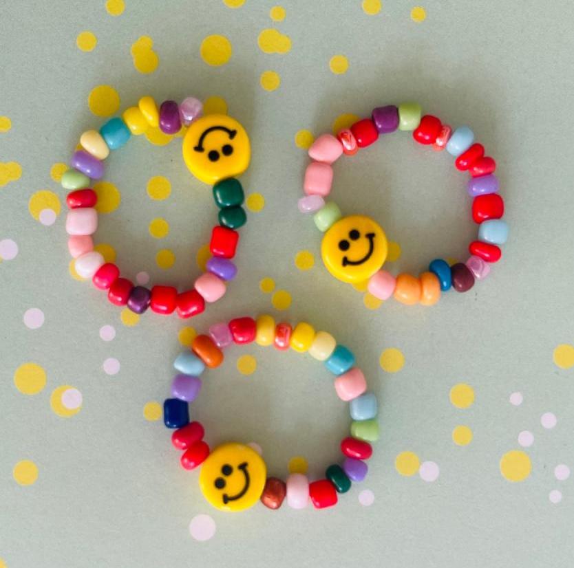 Noi Elastic Ring Smiley Bunt - 1 Ring Noi Elastic Ring Smiley Bunt - 1 Ring