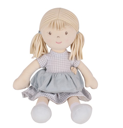 8565021_c Tikiri Bonikka Puppe Neva Blond mit hellblaues Kleid - 38 cm