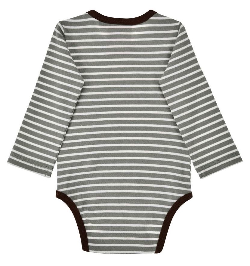 Bondi Langarm Body Grün Gestreift mit Lederhosen - Spitzbub Bondi Langarm Body Grün Gestreift mit Lederhosen - Spitzbub