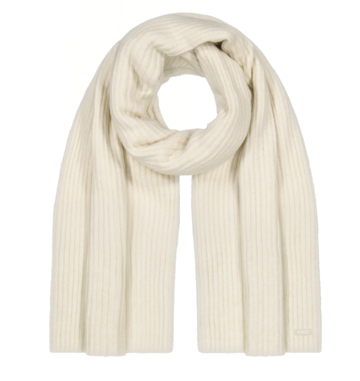 Barts Kirinda Schal mit Rippe in Creme - OneSize Barts Kirinda Schal mit Rippe in Creme - OneSize