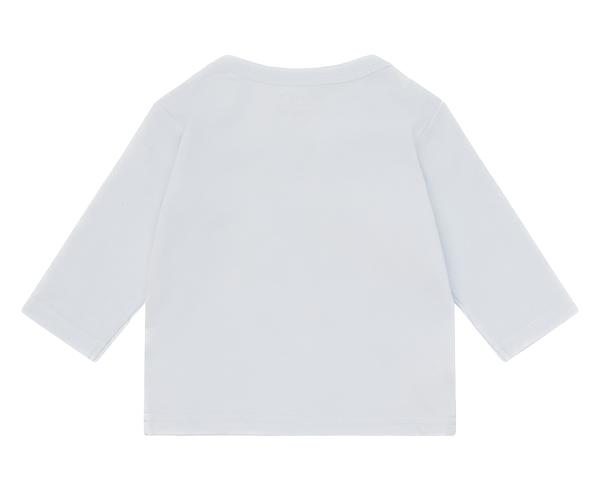 Hust & Claire Alex Langarm T-Shirt in Water Blau - Zirkuszelt mit Tiere 