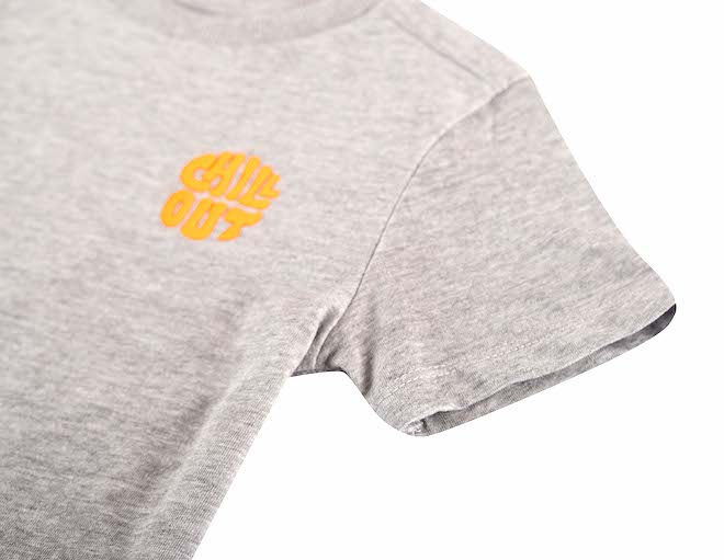 Someone Wavey Kurzarm T-Shirt in Grau - Chill Out - Local Surfer