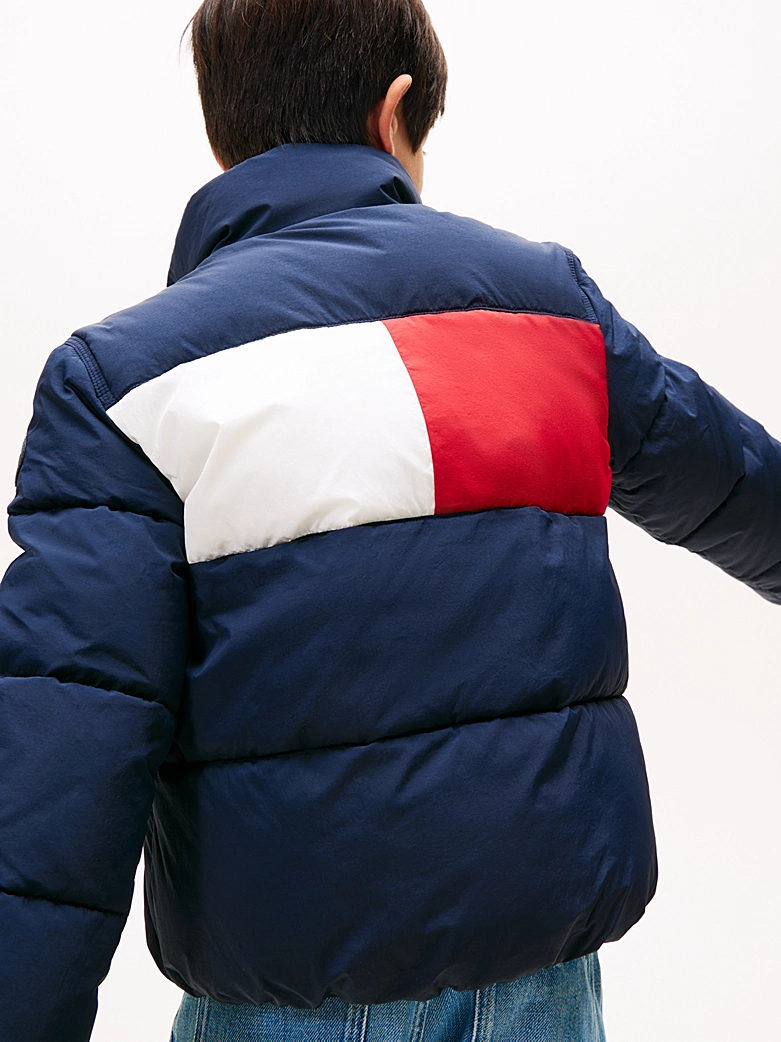 Tommy Hilfiger UNISEX Puffer-Jacke mit Flag-Logo hinten - SALE