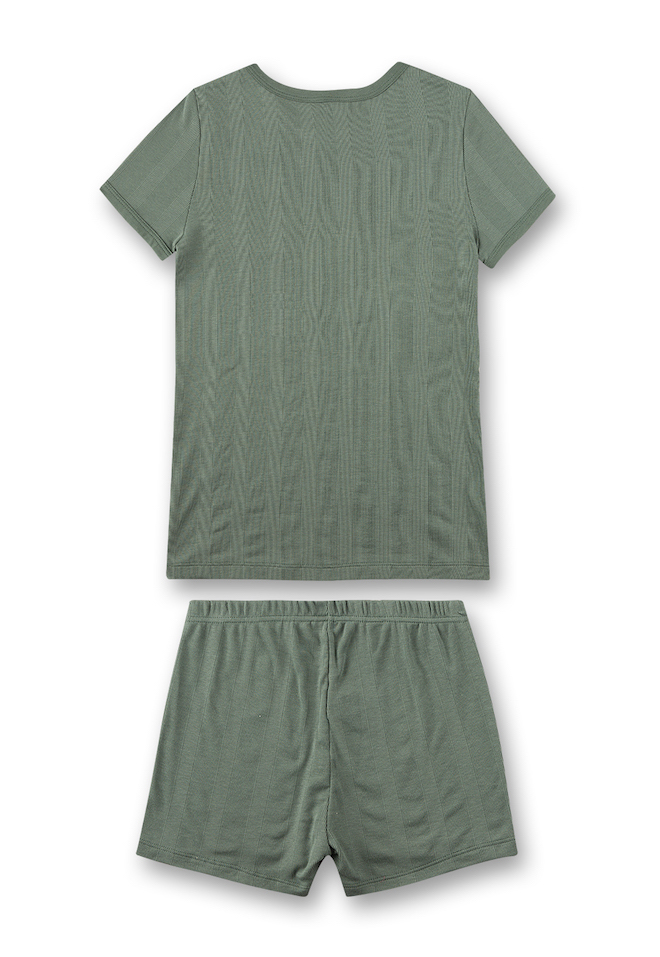 Sanetta Kurze Pyjama in Oliv