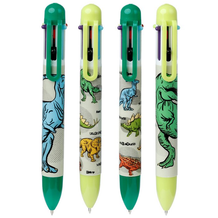 Dinosauria-Mehrfarbenstift Dinosauria Mehrfarbenstift mit 6 Tinten Farben - Wählen Sie Ihr Design