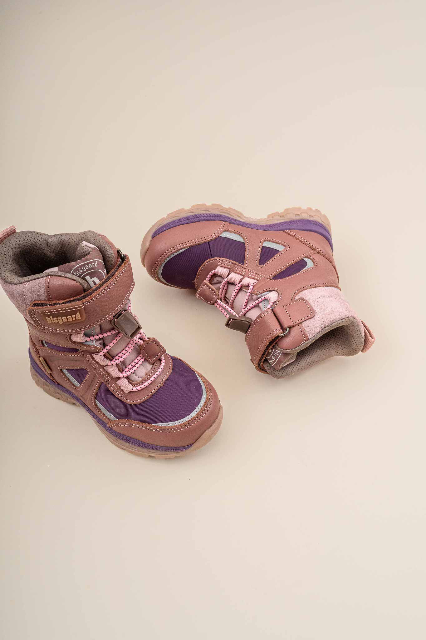 Bisgaard BRUCE TEX Winterstiefel mit Klett - Plum