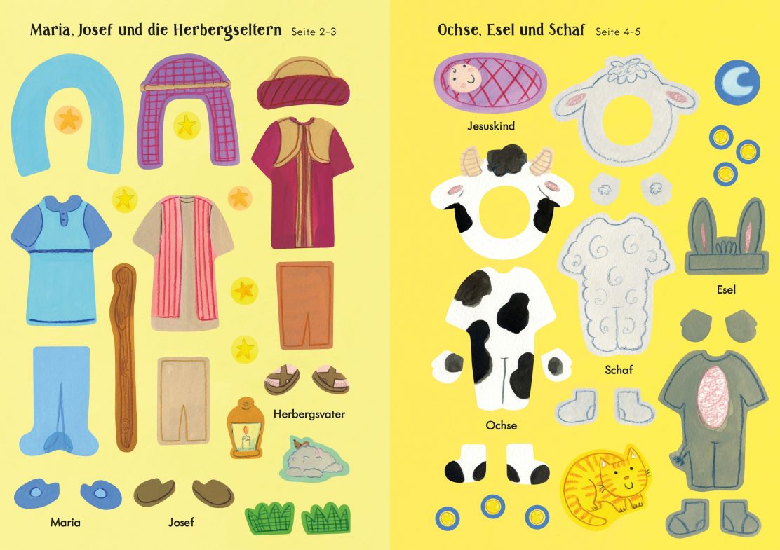 Usborne Mein Immer-wieder-Stickerbuch - Das Krippenspiel
