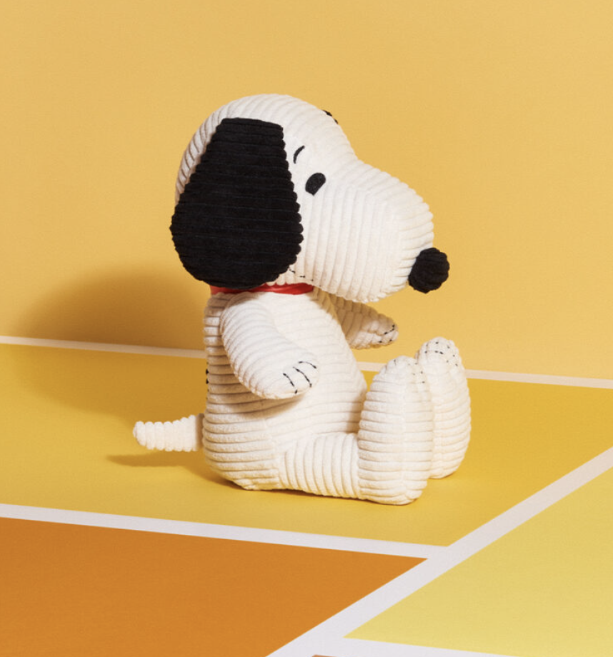 Bon Bon Toys Snoopy aus Kord in Cream - in Geschenkbox