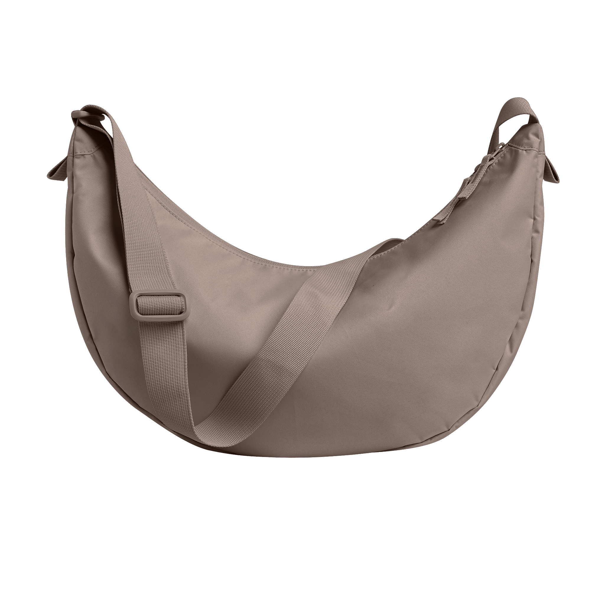 GOT BAG MOON BAG LARGE MONOCHROME OYSTER - Large Crossbody in Taupe Braun