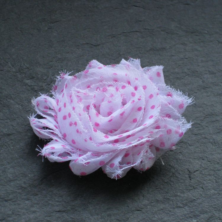 Wowzers Blütenclips - Shabby Chic für Haare & Kleidung - Gepunktet