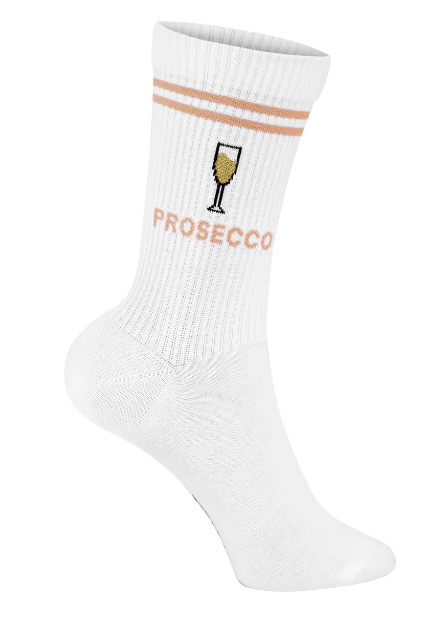 My Day My Dream Socken in Weiß mit Gold Glitzer - Prosecco My Day My Dream Socken in Weiß mit Gold Glitzer - Prosecco