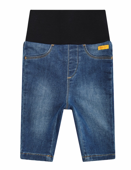 Steiff Baby Jeanshose mit Babybund in Blau Steiff Baby Jeanshose mit Babybund in Blau