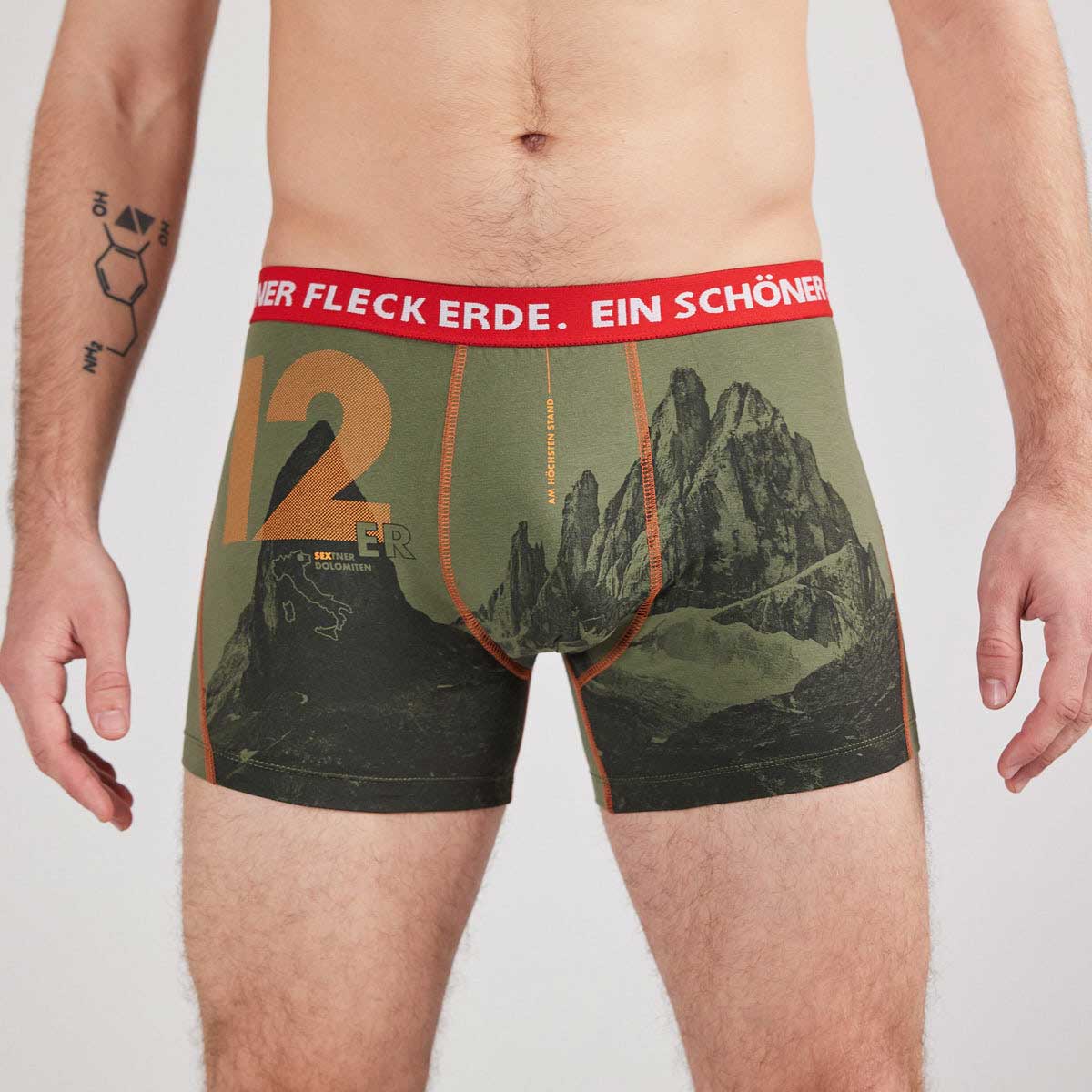 ESFE Alpine Bio-Wäsche Herren Boxer in Khaki - 12er Weide