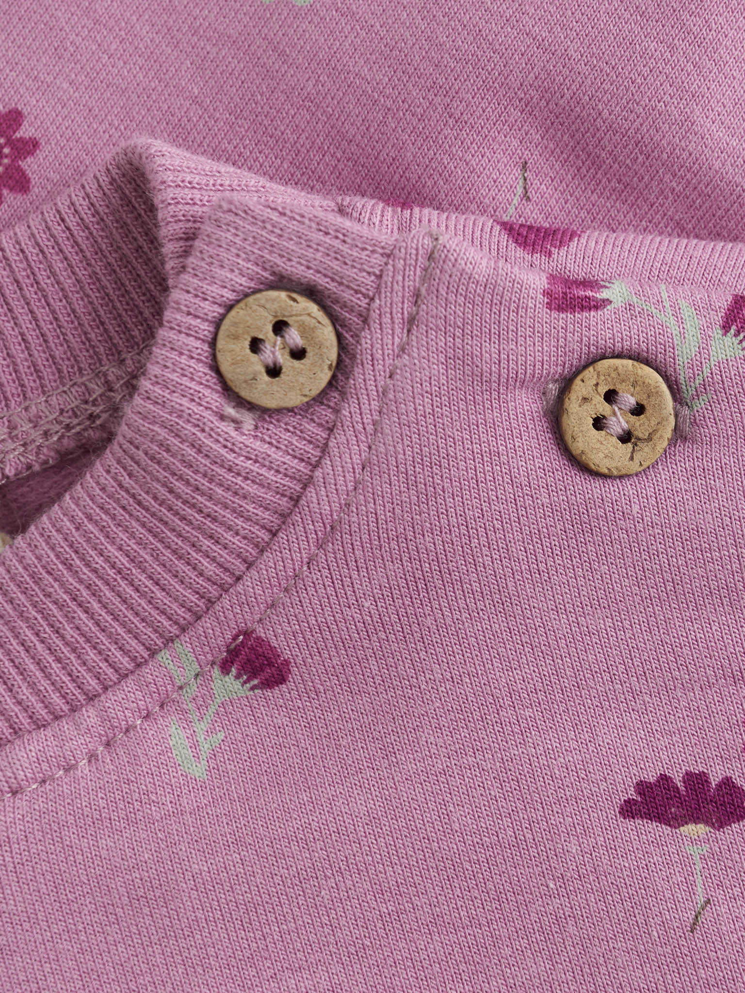 Minymo Sweatshirt Baby Mädchen mit Allover Print - Mauve Orchid/Altrosa