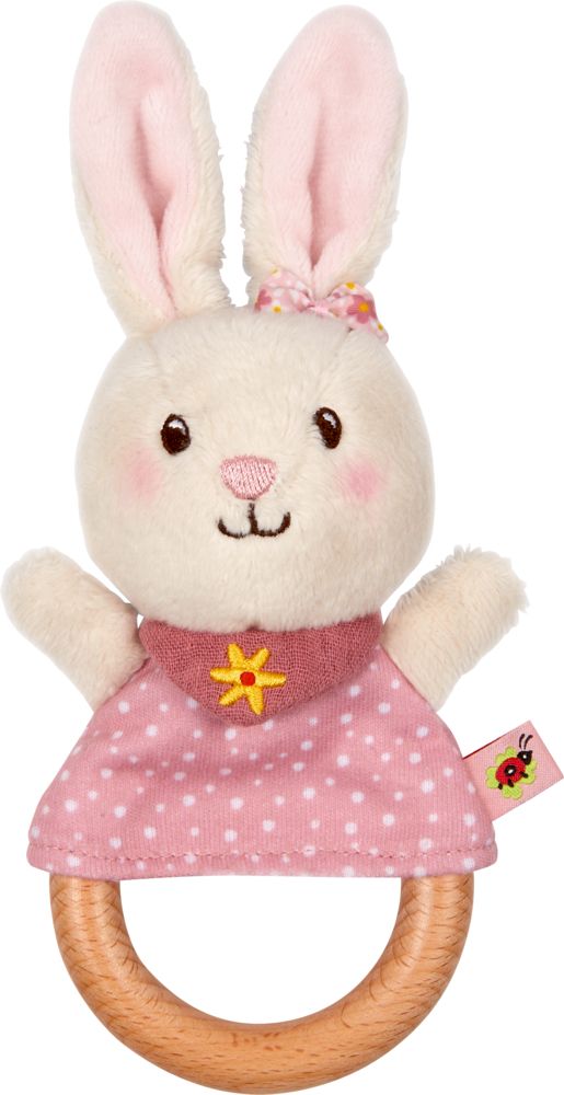 4029753185860_1920x1920 BabyGlück Greifling Häschen Rasselring in Rosa