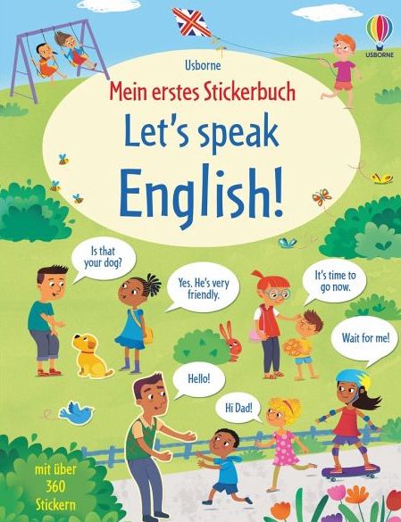 Usborne Mein erstes Stickerbuch - Let's speak English