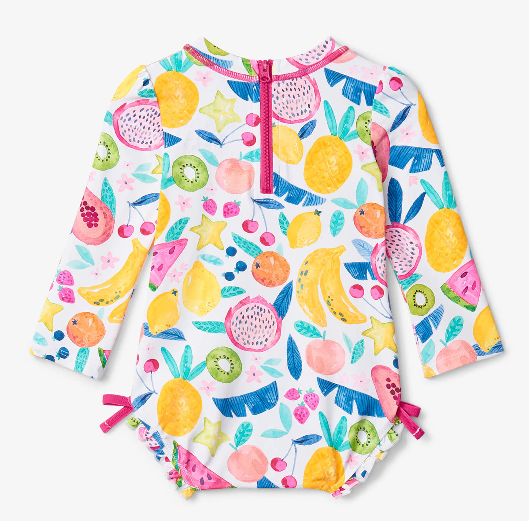 S23SFI907B_A Hatley Baby Badeanzug / Rashguard - Bunte Tropical Obst